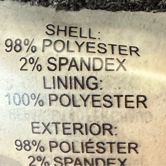 Calvin Klein Black White Gold Zipper Tank Top Work Professional Top Size Small - Picture 10 of 11